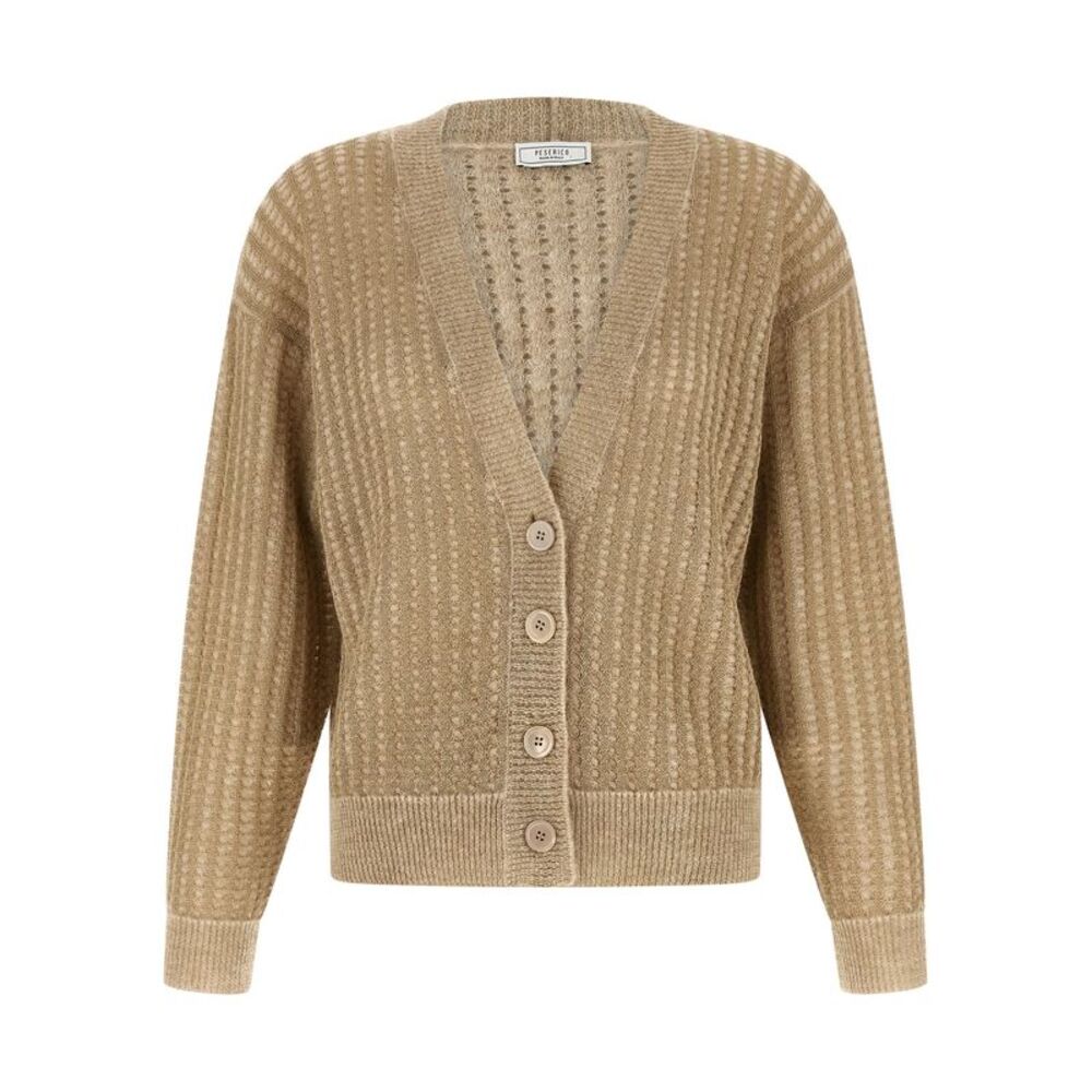 Peserico Beige Viscose Women's Cardigan
